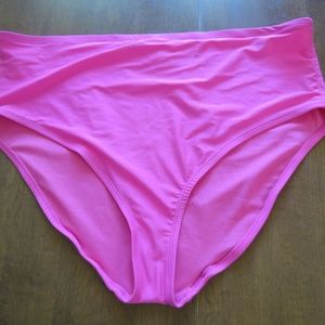 MOXI BLU PINK PLUS SIZE 3X BIKINI BOTTOM